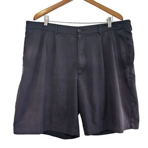 Pro Tour Golf Shorts Mens Size 40 Black Pleated Front Soft Stretch Casual